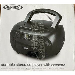 Jensen[r] Cd-550 Portable Stereo Cassette Recorder & Cd Player With Am/Fm Radio